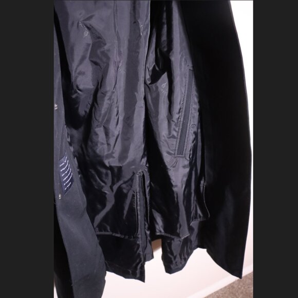 Vintage London Fog Black Trench Coat 42 Short w Liner - Picture 6 of 13